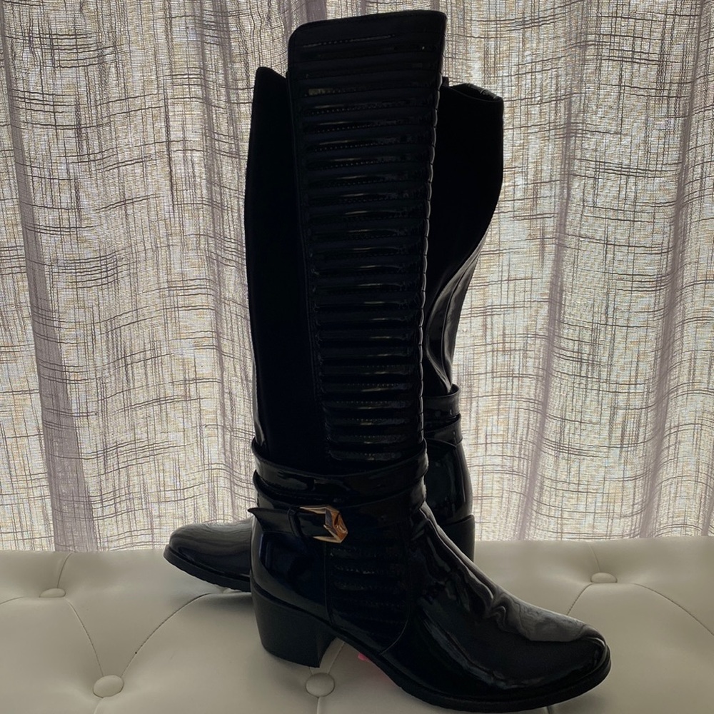 Beautiful patent leather boots